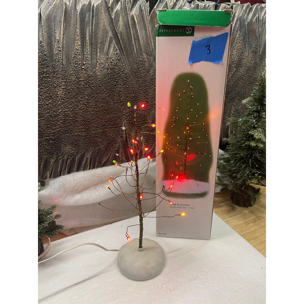 Department 56 Twinkle Brite Tree Small Village Accessory 56.52983 11" tree #3